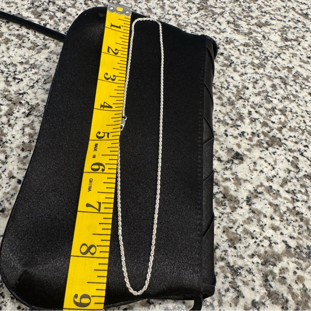 Elegant Silver Rope Chain Necklace - Picture 10 of 10